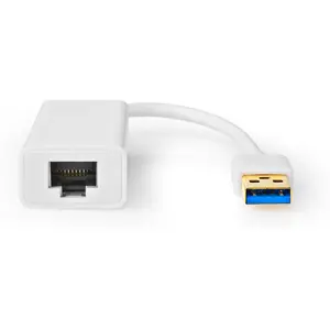 Adaptador USB 3.2 | USB-A macho - RJ45 fêmea | 1 Gbit | 0,2 m | Branco
