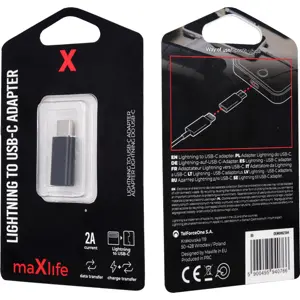 Adaptador/conversor Lightning  fêmea » USB-C macho