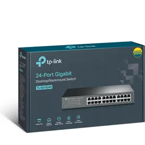 Switch 24P Gigabit 10/100/1000Mbps para Desktop / Rack