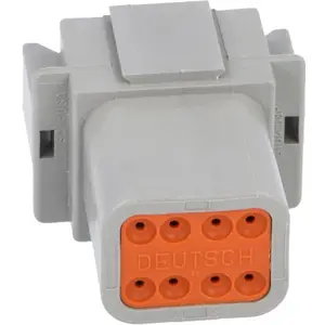 Ficha DT 8 pinos macho Size 16 (0.75..2mm²) gris