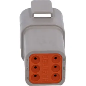 Ficha DT 6 pines macho Size 16 (0.75..2mm²) gris