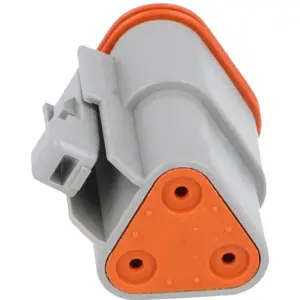 Ficha DT 3 pinos fêmea Size 16 (0.75..2mm²) cinza