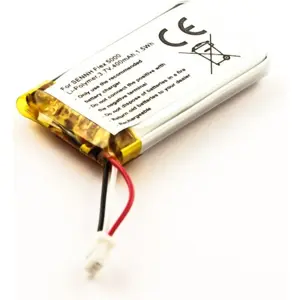 Batería similar SENNH Flex 5000, Li-Polymer, 3,7V, 400mAh, 1,5Wh, integrada, sin herramientas