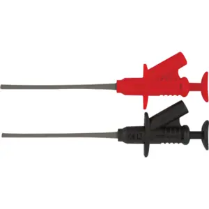Pinças de prova com ponta flexível (preta+vermelha)
