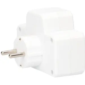 Ficha schuko dupla 250V 16A 3680W com interruptor