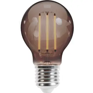 Lâmpada LED tipo filamento E27 A60 230V 4W 2000K (branco quente) 400lm - Vidro Fumado