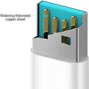 Cabo USB-A -> Lightning 3.0A - branco - 1.0m