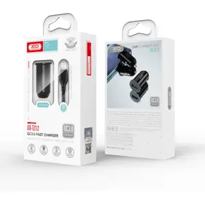 Carregador de isqueiro (12/24V) 1x USB QC3.0 18W + cabo Lightning Fast charge 3.0A