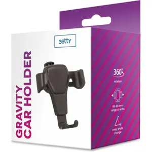 Suporte universal de telemóvel gravitacional para grelha de ventilação