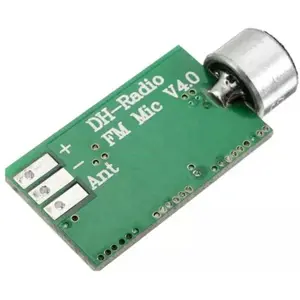 Microfone Transmissor FM 88-108MHz s/ fios (0.7-9V DC)