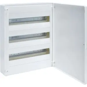 Caixa de distribuição de superfície para quadro elétrico - tampa opaca - 3 filas - 54 módulos