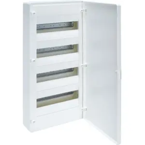Caixa de distribuição de superfície para quadro elétrico - tampa opaca - 4 filas - 48 módulos