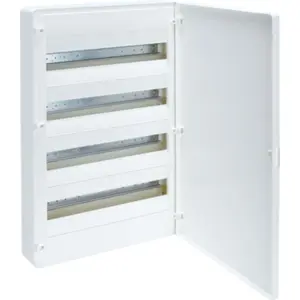 Caixa de distribuição de superfície para quadro elétrico - tampa opaca - 4 filas - 72 módulos