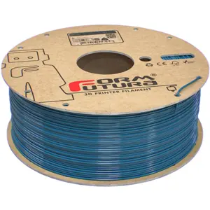 Rolo de filamento de impressão 3D em rPET (reciclado) de 1.75mm - Azul claro - 1Kg