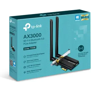 Placa de red PCIe Wi-Fi 6 de doble banda AX3000 con Bluetooth 5.2