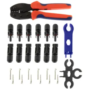 Kit de montagem de fichas Solares c/ alicate de cravar
