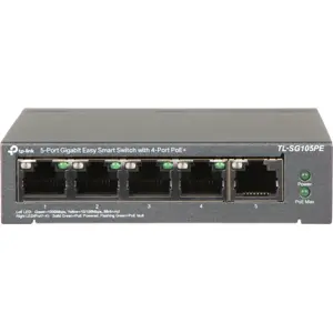 Switch 5P (4PoE+) Gigabit Easy Smart