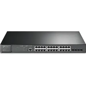 Switch 24P (24PoE+) + 4 SFP+ Gigabit Gerenciável Jetstream L2+, montável em Rack