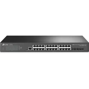 Switch 24P Gigabit + 4SFP+ 10Gbps gestionable JetStream L2+, montable en rack
