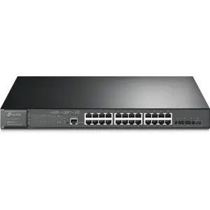 Switch 24P (24PoE+) Gigabit + 4 SFP+ 10Gbps Gerenciável Jetstream L2+, montável em Rack