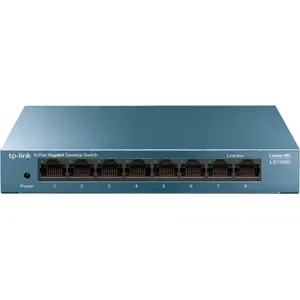 Switch 8P Gigabit 10/100/1000Mbps Caixa metálica