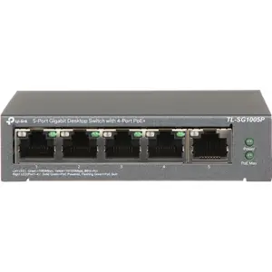 Switch 5P (4PoE+) Gigabit 10/100/1000Mbps 65W