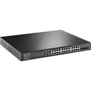 Switch 24P (24PoE+) Gigabit + 4 SFP+ 10Gbps Gerenciável Jetstream L2+, montável em Rack