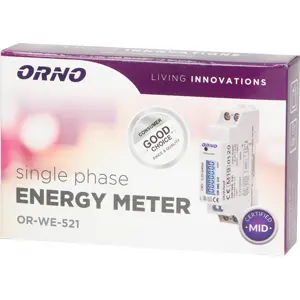 Medidor digital de consumo para calha DIN 40A c/ saída de pulso S0 (1600 imp/kWh)