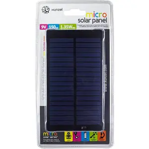 Painel fotovoltaico MICROSOLAR™ 9V 0.15A 1.35W - 150x82mm