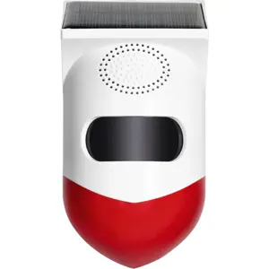Alarme PIR solar inteligente Wi-Fi com sirene embutida + comando - compatível com Tuya