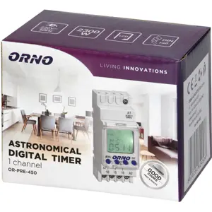 Relógio temporizador astronómico 52 programas - 1 canal