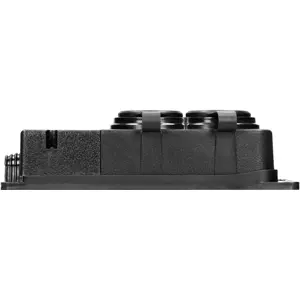 Bloco de 2 tomadas de serviço ultra-resistente com tampa p/ exterior IP44