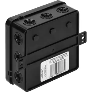 Caixa de derivação estanque 100x100x41mm IP54 - preto