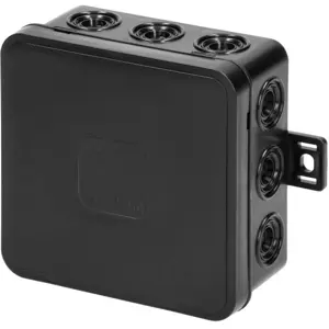 Caixa de derivação estanque 85x85x41mm IP54 - preto