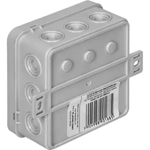 Caja de derivación estanca 85x85x41mm IP54 - gris