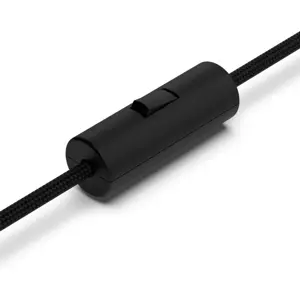 Interruptor de paso cilíndrico 250V 2A - negro