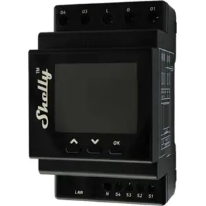 Módulo para calha DIN c/ 4 relés para automação WiFi/BT/LAN - 110/240VAC 4x16A