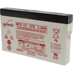 Bateria de Chumbo (Pb) 12V 2.0A - Hawker Gene