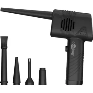 Bomba/Soprador de ar portátil a bateria 2.000mAh (c/ 5 ponteiras)