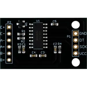 Célula de carga con conversor A/D 24 bits para construcción de básculas (20 kg)