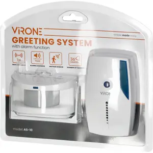 Mini-alarme com sensor de movimento PIR sem fios (2xAAA)