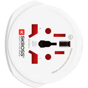 Adaptador de viagem Universal (c/ terra) [Combo]