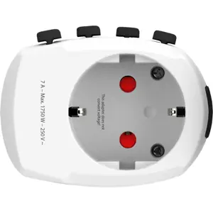 Adaptador de viagem Universal (c/ terra) [Combo]
