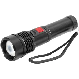 Lanterna LED COB 12W 500lm 2200mAh c/ zoom IPX3
