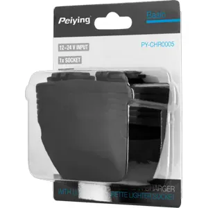 Panel doble saliente con toma de mechero + 2xUSB (5V / 2.1A/1A)