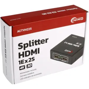 Repartidor de HDMI (1 in - 2 out) Full HD 2K 4K 3D