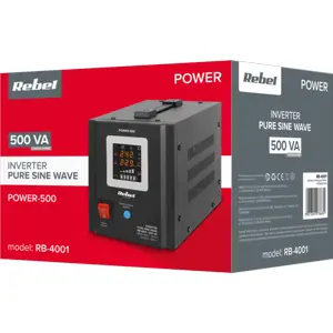 Inversor 12VDC ➝ 230V onda senoidal pura 500VA 300W c/ función de UPS