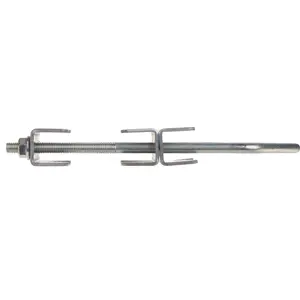 Abraçadeira de grampo dupla p/ mastros (máx Ø60mm) - M8x210mm