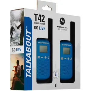 Kit de 2 Walkie-talkies 16 canais 4km (3x AAA) - Azul