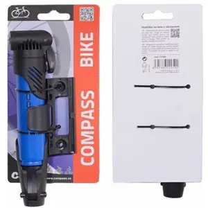 Bomba de ar manual para bicicleta (c/ suporte)